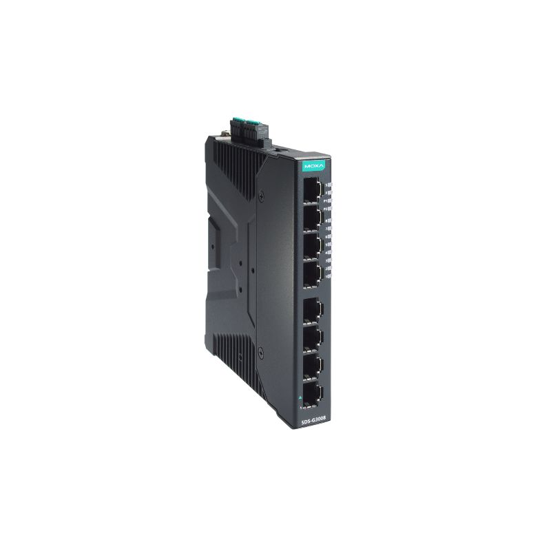 Moxa SDS-G3008 工業級8埠全 Gigabit 智慧乙太網路交換器